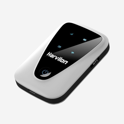 6 Saat Pil Ömrü 4G LTE MiFi Router İş Seyahati için Yüksek Hızlı Taşınabilir Router
