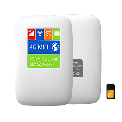 Seyahat için Uzun Pil Ömrü 3000mAh Mobil 4G Router Kablosuz Cep WiFi