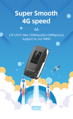 3000mAh Pil ile 4 LED indiction wifi 4G LTE MiFi Router