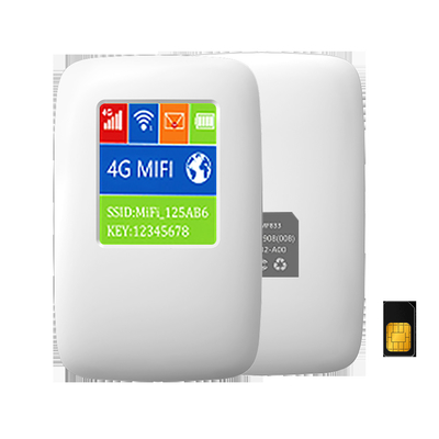 Cat4 150Mbps MiFi Mobil 4G Yönlendirici USB Arayüzü Şarj Etme 3000MAh Pil Yapılandırmaya Gerek Yok