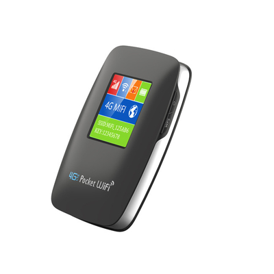2700mAh-3000mAh 4G Lte MiFi Router 150Mbps 4G Mobil WiFi Bağlantı Noktası LCD Ekranlı 15 Cihaz
