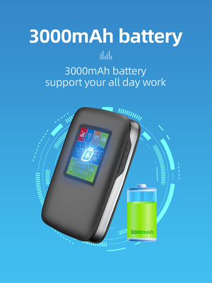 2700mAh-3000mAh 4G Lte MiFi Router 150Mbps 4G Mobil WiFi Bağlantı Noktası LCD Ekranlı 15 Cihaz