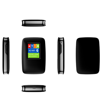 3000mAh 4G LTE Kablosuz MiFi Router WIFI Hotspot, LCD Ekranlı Uluslararası Bantlı