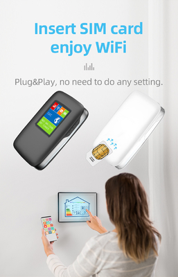 3000mAh 4G LTE Kablosuz MiFi Router WIFI Hotspot, LCD Ekranlı Uluslararası Bantlı